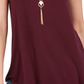 Regata feminina estilo swing-fit, tamanho médio, roxa