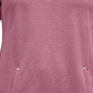 Karen Scott Top Feminino Meio Zíper Rosa Brilhante Tamanho P
