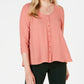 Blusa feminina estilo swing laranja tamanho pequeno extragrande