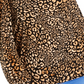 Thalia Sodi Top Feminino com Estampa Animal e Alças, Ombros Vazados, Dourado, Tamanho XXG
