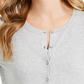 Cardigan feminino de manga comprida com botões frontais, cinza, tamanho extragrande, Charter Club