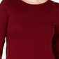 Charter Club Supima Cotton Embellished Top Feminino Vinho Tamanho Pequeno