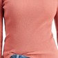 Suéter feminino de manga comprida marrom estilo &amp; co, tamanho grande, vermelho