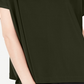 Blusa feminina Alfani com decote careca e capuz, verde, tamanho pequeno, médio
