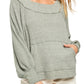 Camiseta térmica Westend feminina Free People, verde, tamanho pequeno