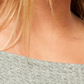 Camiseta térmica Westend feminina Free People, verde, tamanho pequeno