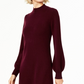 Vestido justo de cashmere com decote falso feminino Charter Club, vermelho, tamanho grande