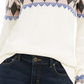 Suéter estampado feminino Charter Club, branco, tamanho PS/M