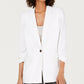Blazer Alfani Feminino Petite Manga 3/4 Branco Tamanho Petite Médio