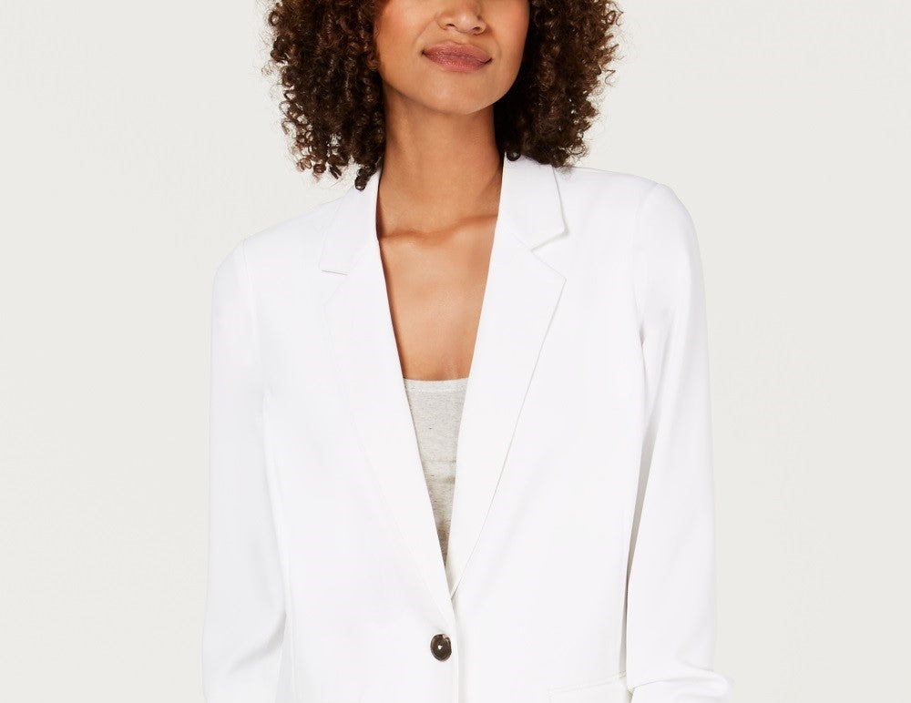 Blazer Alfani Feminino Petite Manga 3/4 Branco Tamanho Petite Médio