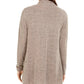 Suéter assimétrico feminino NY Collection Petite Space-Dye cinza tamanho pequeno