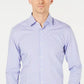Camisa social masculina Hugo Boss Slim-Fit roxa/azul xadrez, tamanho 14 x 32-33
