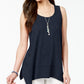 Regata feminina estilo &amp; co, roxa, tamanho PM