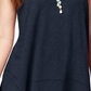 Regata feminina estilo &amp; co, roxa, tamanho PM