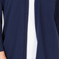 Karen Scott Cardigan Feminino Pequeno com Frente Aberta Azul Marinho Tamanho P