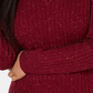 Karen Scott Suéter Feminino de Tricô com Decote em V Vermelho Tamanho PS