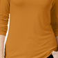 Blusa de gola alta feminina Maison Jules, amarela, tamanho X-S
