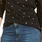 Karen Scott Feminino Outono Vento Gola Alta Preta Tamanho Grande