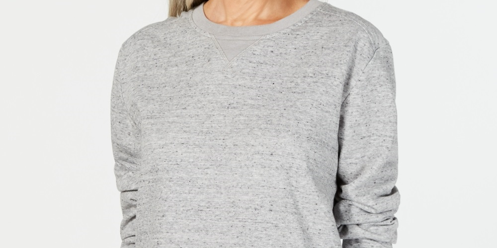 Moletom esportivo feminino Karen Scott, cinza, tamanho pequeno