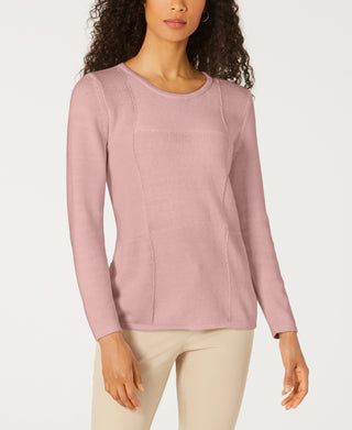 Karen Scott Suéter Feminino Patchwork com Ponto Rosa Tamanho XXG