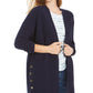 Cardigan feminino com botões frontais abertos Style &amp; Co, tamanho pequeno, azul, tamanho grande