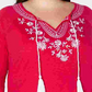 Camisa feminina plus size de algodão bordado estilo camponês Charter Club, rosa, tamanho 3X
