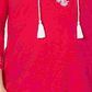 Camisa feminina plus size de algodão bordado estilo camponês Charter Club, rosa, tamanho 3X