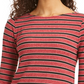 Blusa feminina de manga comprida mesclada Charter Club, tamanho pequeno, vinho