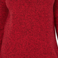 Karen Scott Suéter Feminino de Algodão com Acabamento Contrastado Vermelho Tamanho XXG