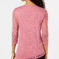 Blusa feminina estampa animal burnout da coleção JM, rosa, tamanho pequeno, extragrande