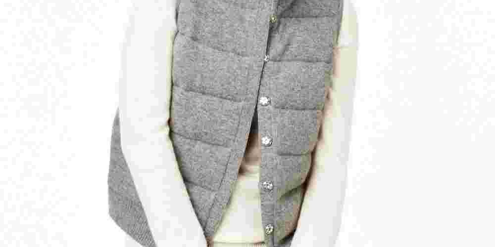 Colete de cashmere feminino Charter Club, tamanhos regulares e pequenos, carvão, tamanho pequeno