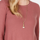 Suéter plissado alto-baixo feminino Style &amp; Co, tamanho pequeno, roxo, tamanho grande