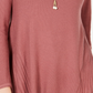 Suéter plissado alto-baixo feminino Style &amp; Co, tamanho pequeno, roxo, tamanho grande