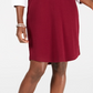 Vestido-camisa de algodão com acabamento contrastante Karen Scott feminino, vermelho, tamanho PS