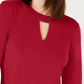 Charter Club Blusa Feminina Manga Sino com Decote em V Vermelho Tamanho XS