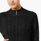 Karen Scott Suéter Feminino Preto Mesclado Manga Longa Preto PL