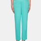 Calça feminina Alfred Dunner Coastal Drive Pull On Azul Tamanho -14