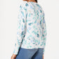 Cardigan feminino com estampa floral Charter Club cinza tamanho XX-G