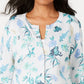 Cardigan feminino com estampa floral Charter Club cinza tamanho XX-G