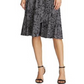 Vestido Ralph Lauren Feminino Floral Manga 3/4 Decote V Abaixo do Joelho Ajuste + Flare Cinza Tamanho 4 Petite