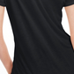 Camiseta feminina lisa com amarração nas costas Maison Jules, preta, tamanho extragrande