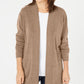 Karen Scott Cardigan Feminino Manga Longa Frente Aberta Marrom Tamanho XS