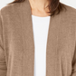 Karen Scott Cardigan Feminino Manga Longa Frente Aberta Marrom Tamanho XS