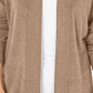 Karen Scott Cardigan Feminino Manga Longa Frente Aberta Marrom Tamanho XS