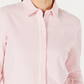 Camisa feminina de malha de algodão Charter Club, rosa, tamanho pequeno