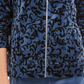 Jaqueta feminina estampada Karen Scott azul tamanho X-S