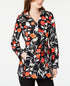 calvin-klein-womens-printed-belted-jacket-red-size-2