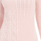Suéter feminino Charter Club com patchwork e gola assimétrica, rosa, tamanho grande