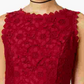 Vestido City Studios Junior's Lace Fit &amp; Flare Vermelho Tamanho 3