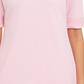 Blusa feminina Karen Scott com acabamento em crochê de algodão, rosa, tamanho X-S